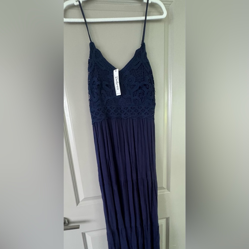 NWT - navy blue maxi dress